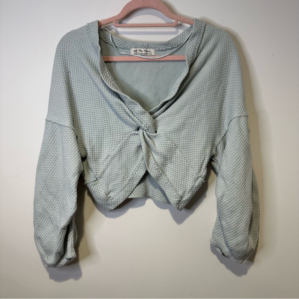 free people we the free cropped sweatshirt size small